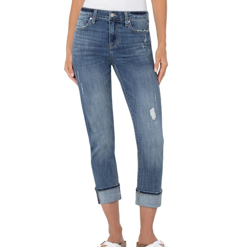 Marley Girlfriend Rolled Jean | Sierra Vista-Liverpool Jeans-Shop 12 Bendigo