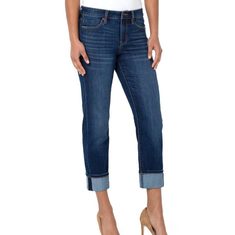 Marley Girlfriend Rolled Jean | Sierra Vista-Liverpool Jeans-Shop 12 Bendigo