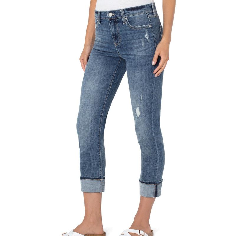 Marley Girlfriend Rolled Jean | Sierra Vista-Liverpool Jeans-Shop 12 Bendigo