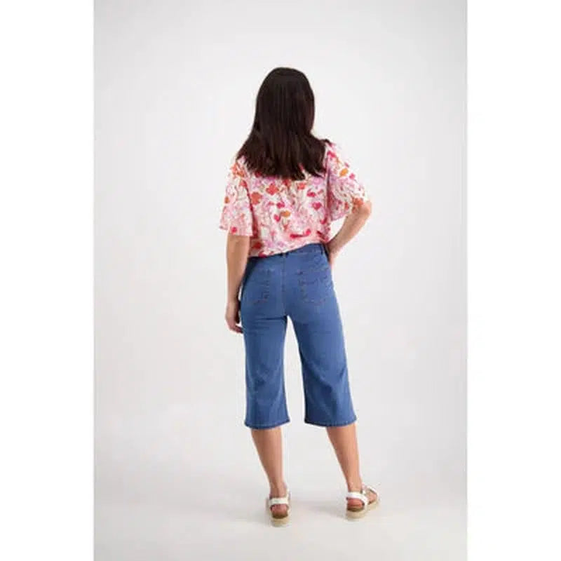 Stonewash Long Wide Leg Short-Vassalli-Shop 12 Bendigo