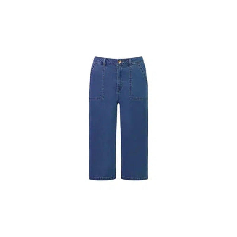 Stonewash Long Wide Leg Short-Vassalli-Shop 12 Bendigo