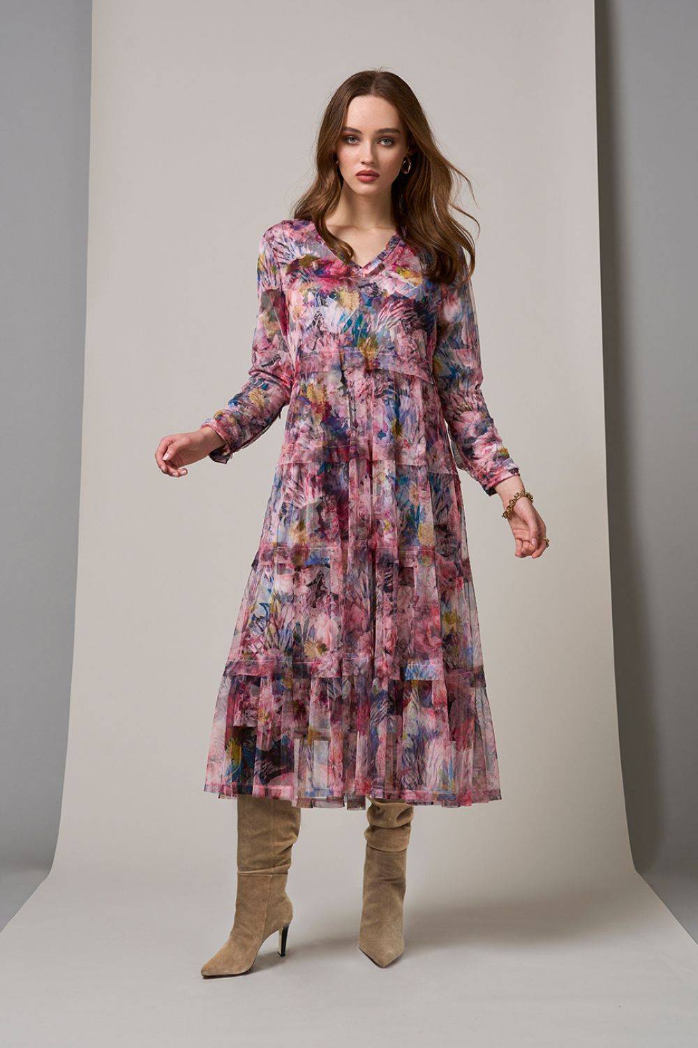 Duchess Tulle Dress | Blush Multi