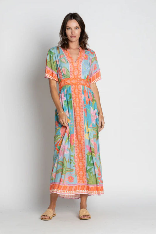 Anassa Midi Dress | Steel Blue