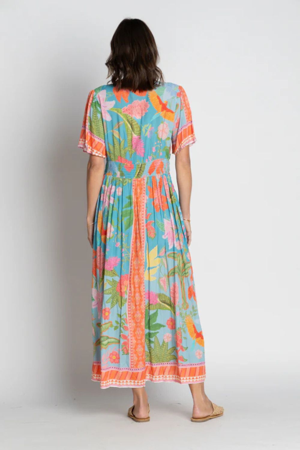 Anassa Midi Dress | Steel Blue