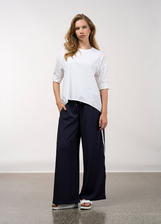 Mixed Media Top | White