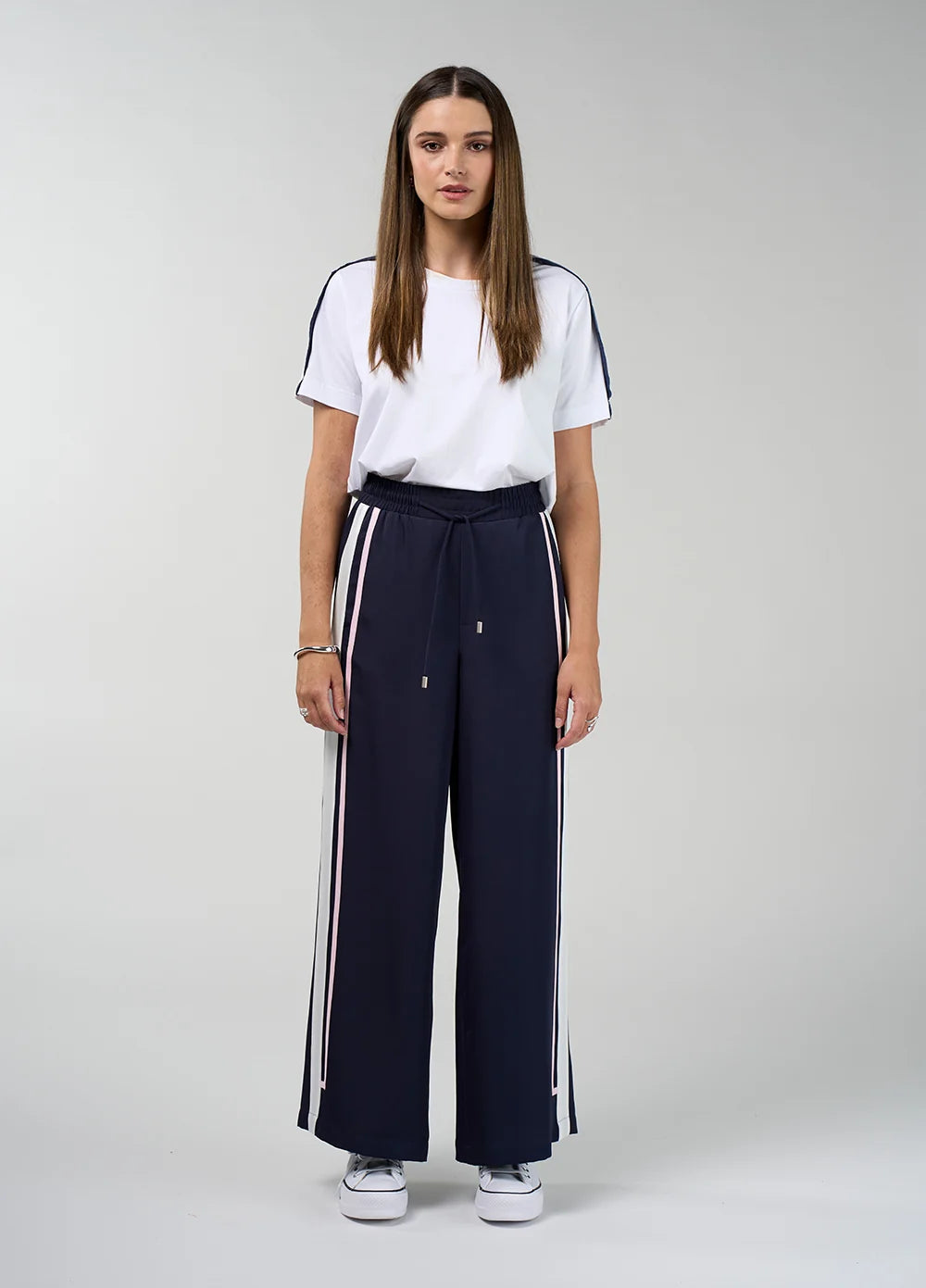 Contour Pant | Navy/Blush