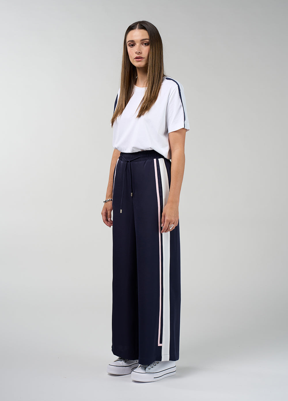Contour Pant | Navy/Blush