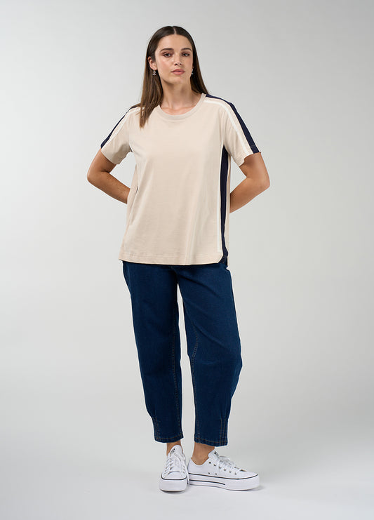 Contour Tee |  Stone Navy