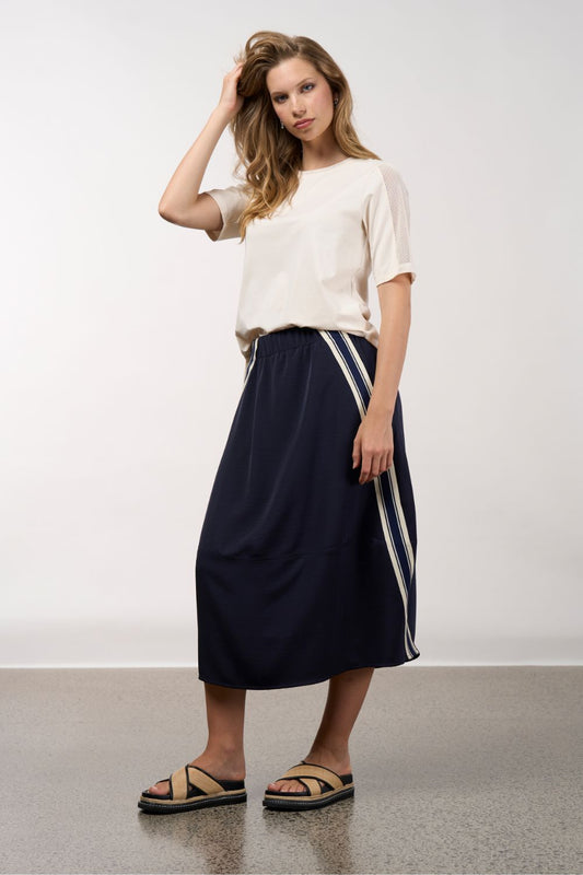 Linear Skirt | Navy