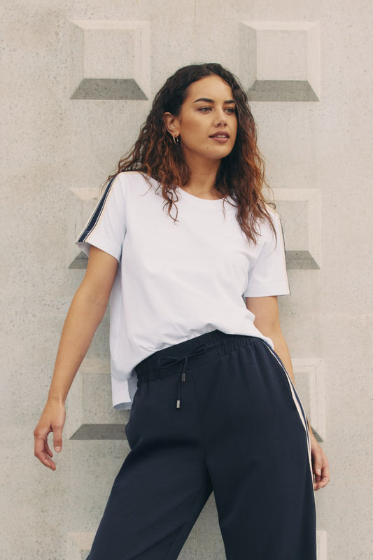 Linear Tee | White