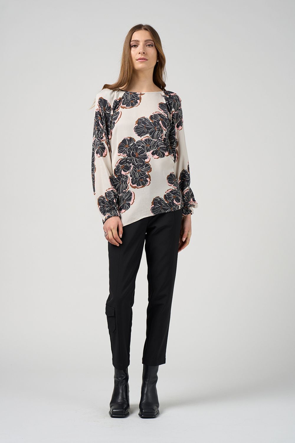 Wood Rose Top | Pumice Multi