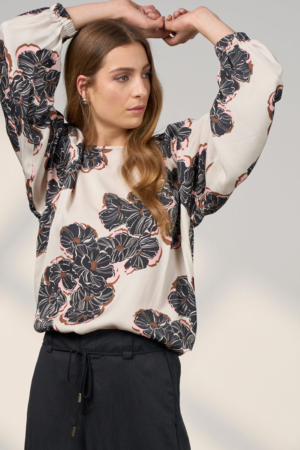 Wood Rose Top | Pumice Multi