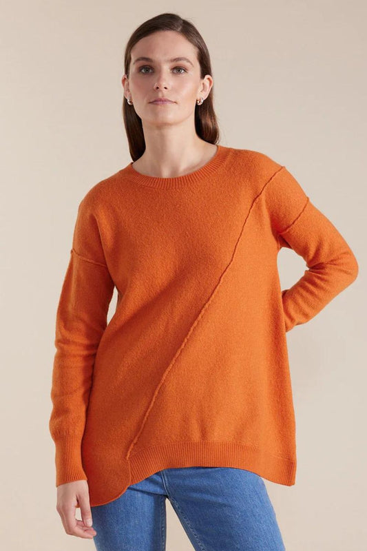 Marco Polo Longline Boiled Wool Sweater | Amber_Shop12