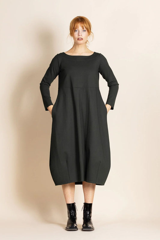 Ponte Romance Dress | Black