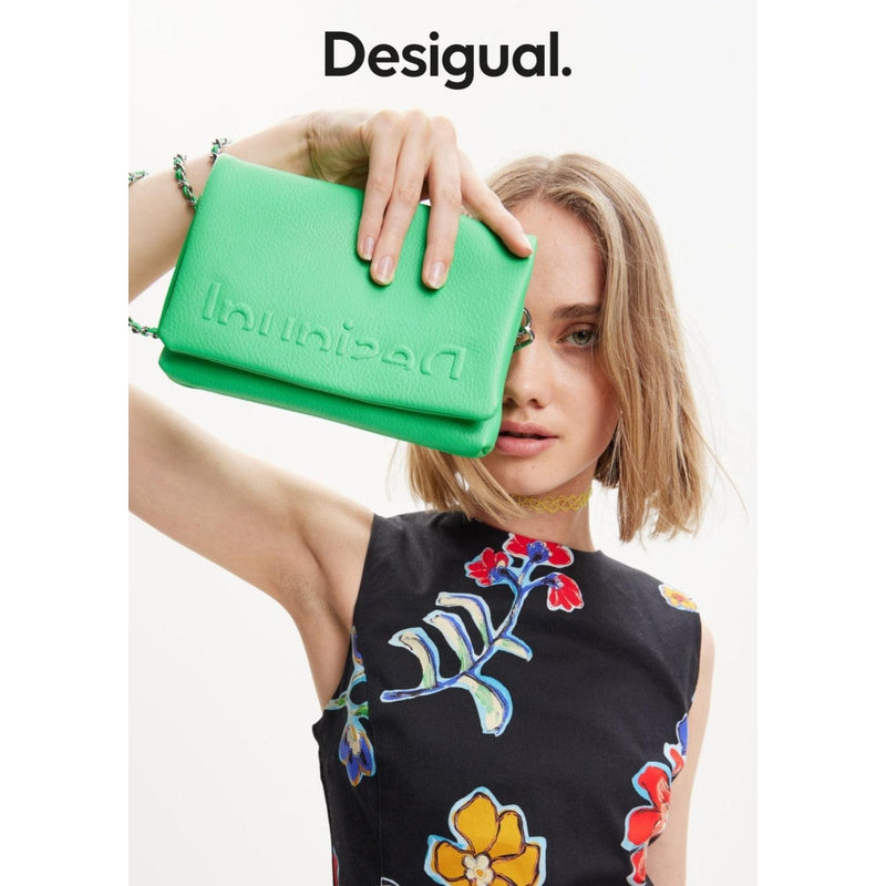Mini Half-Logo Cross Body Bag | Green-Desigual-Shop 12 Bendigo