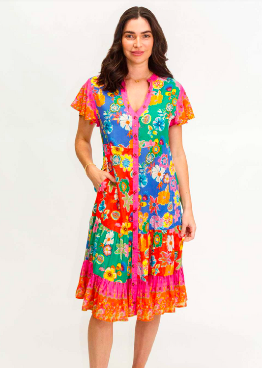 Molokai Button Dress | Multi-Lula Soul-Shop 12 Bendigo