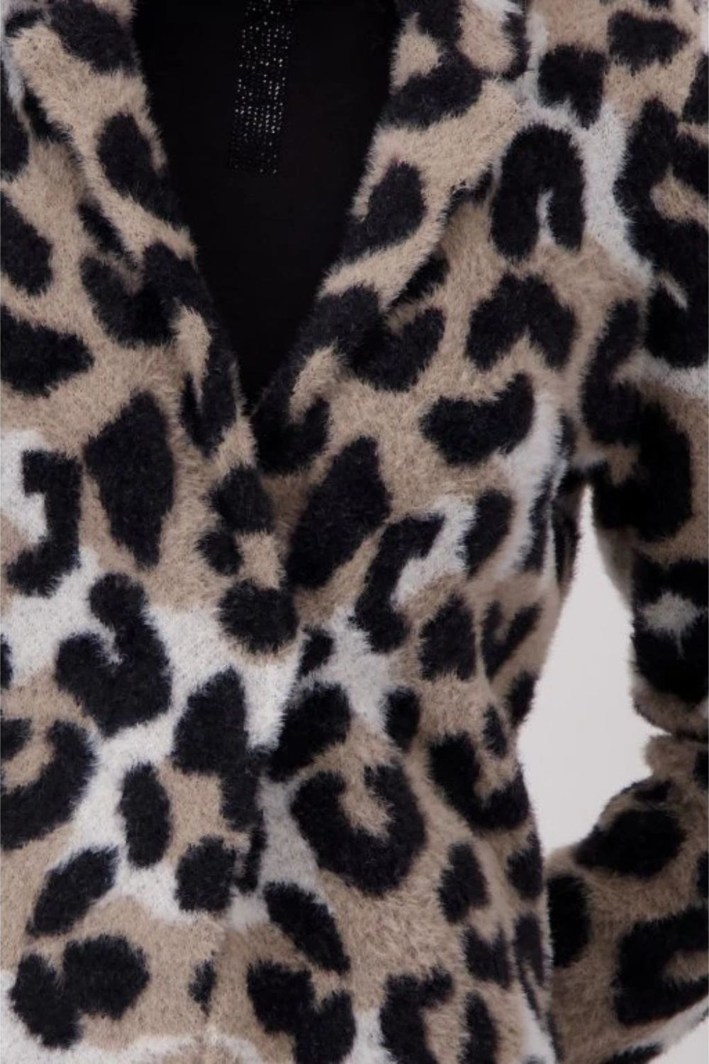 Fleecy Cardigan | Leopard