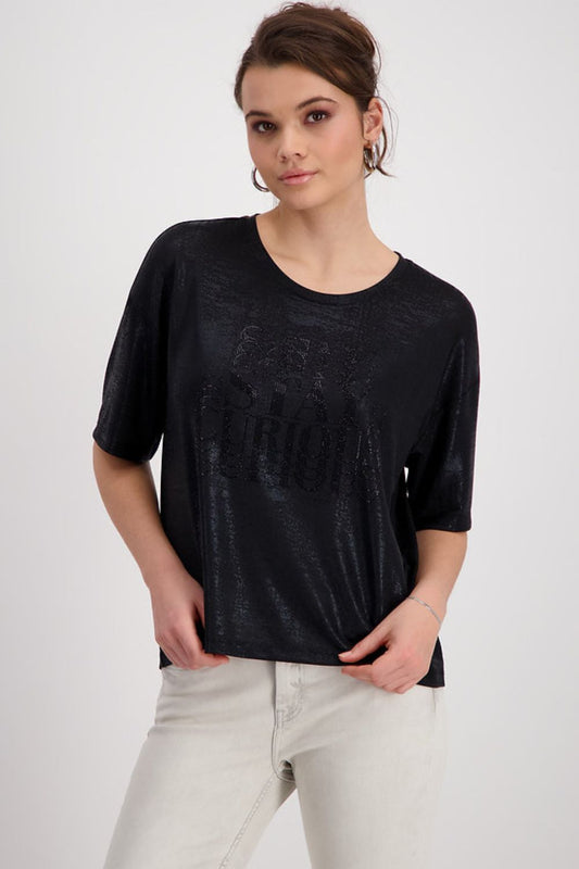 Decorative Font Shirt | Black
