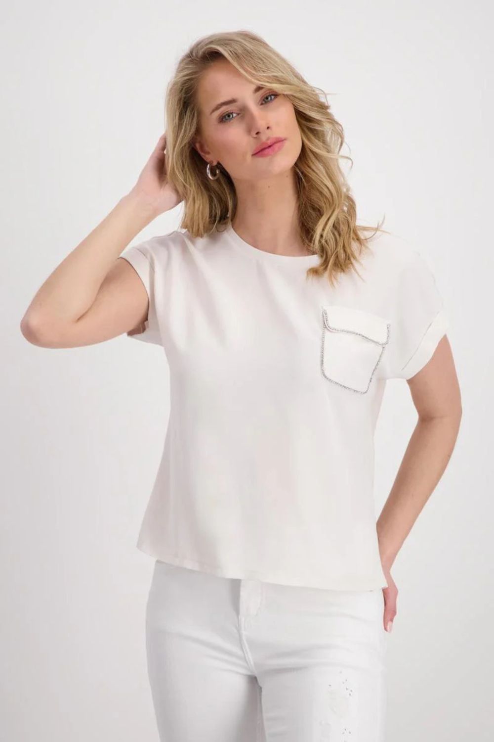 Lock Jewellery Bag Tee | Light Sand