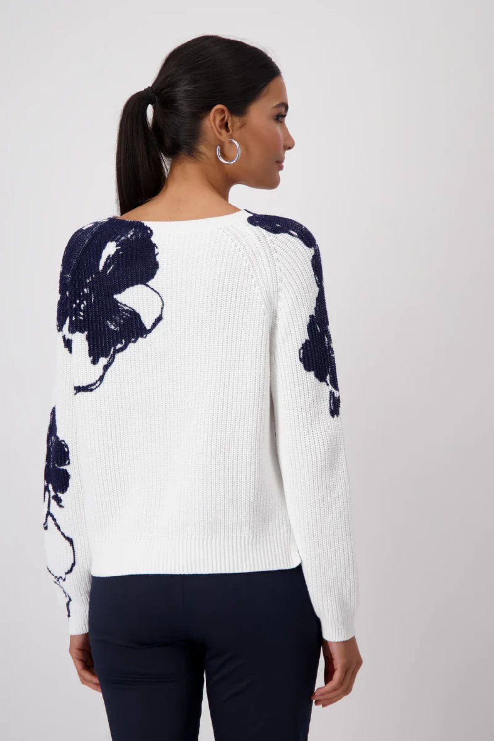 Floral Print Sweater | Off White