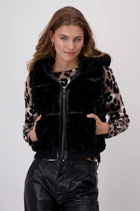 Waistcoat Faux Fur | Schwartz