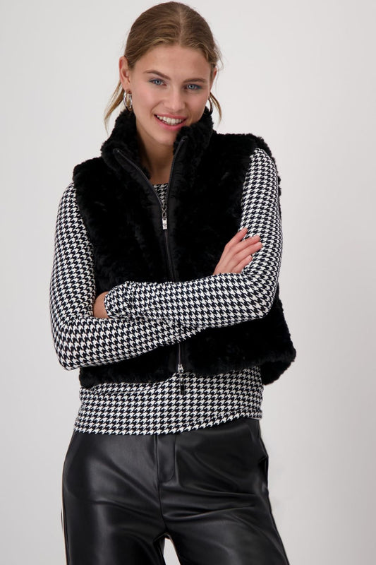 Fluffy Vest | Black