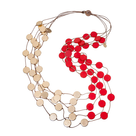Sia Necklace | Red