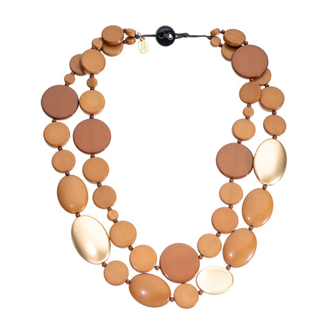 Sia Necklace | Tan