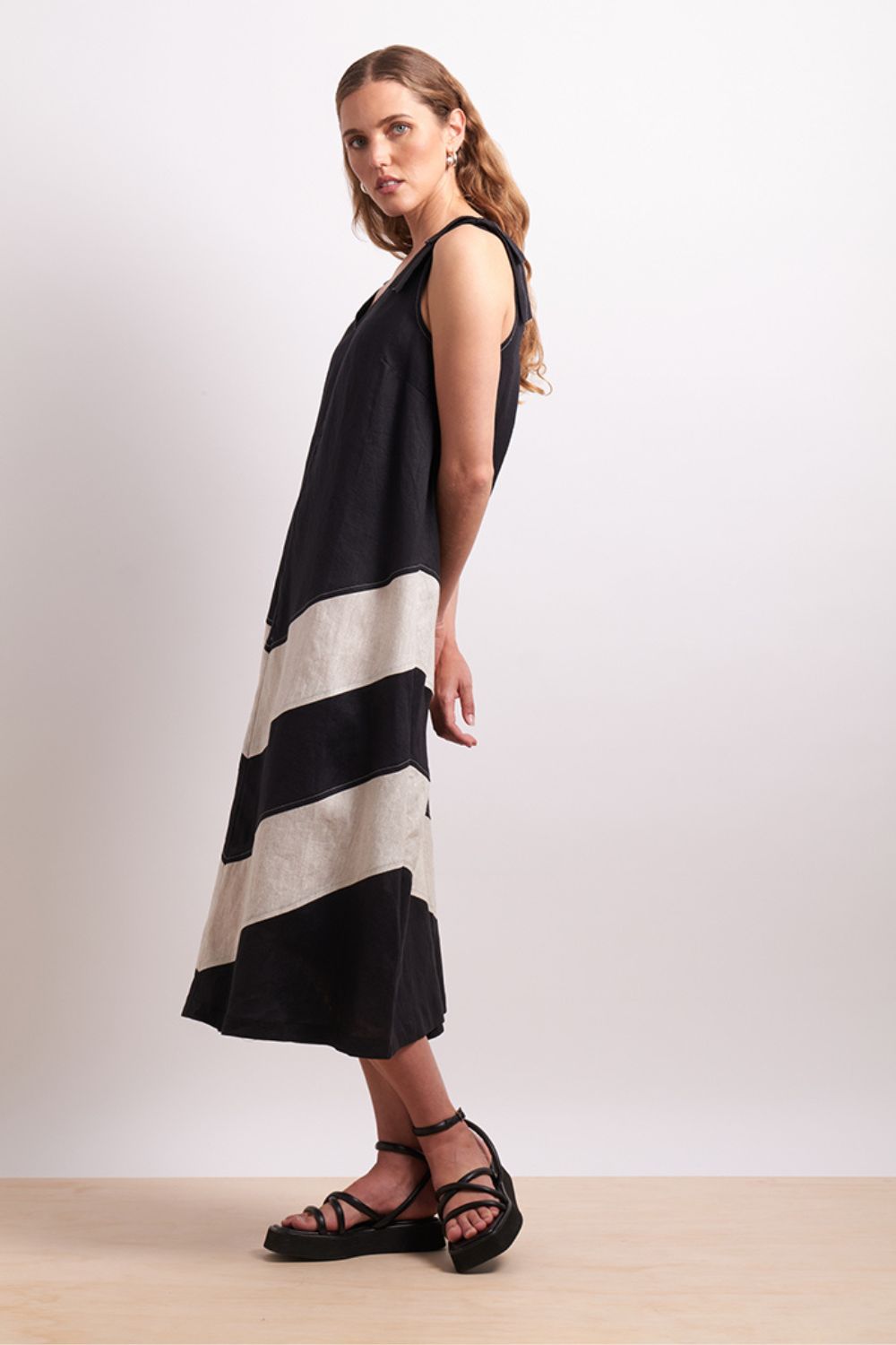 The Mixer Dress | Black/Sesame