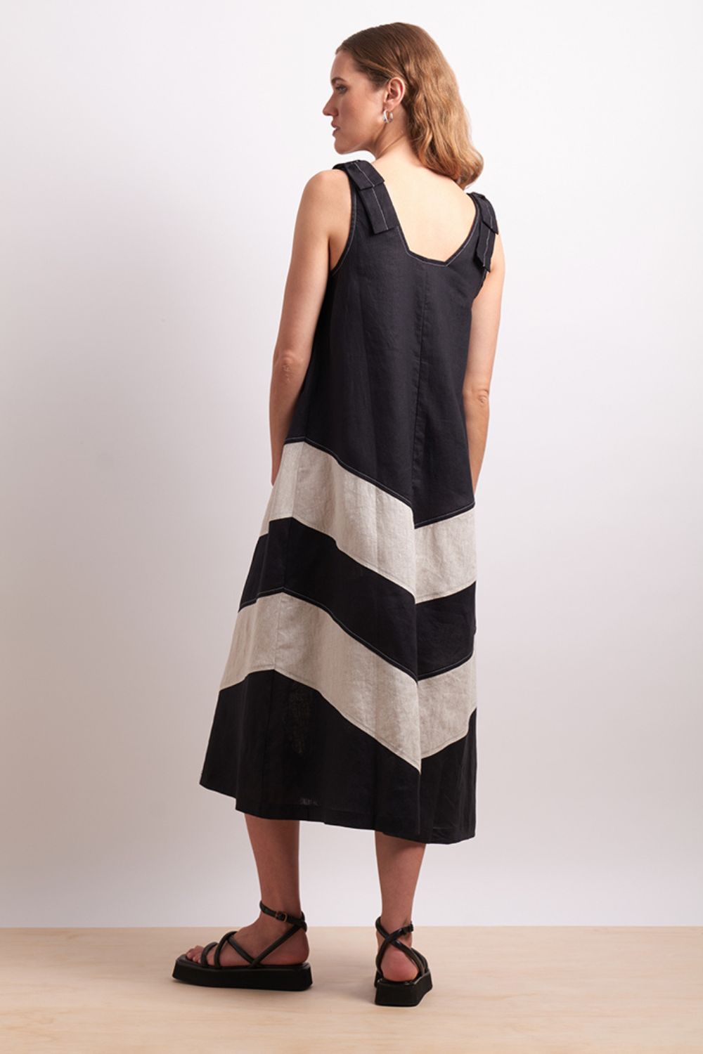 The Mixer Dress | Black/Sesame