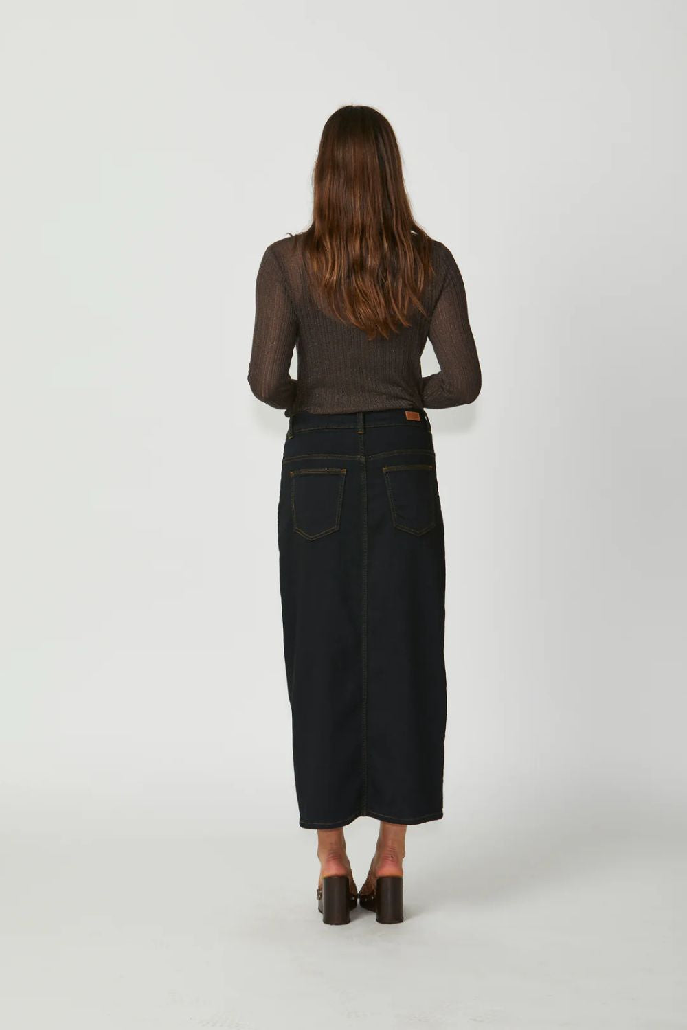 Derry Midi Skirt | Midnight