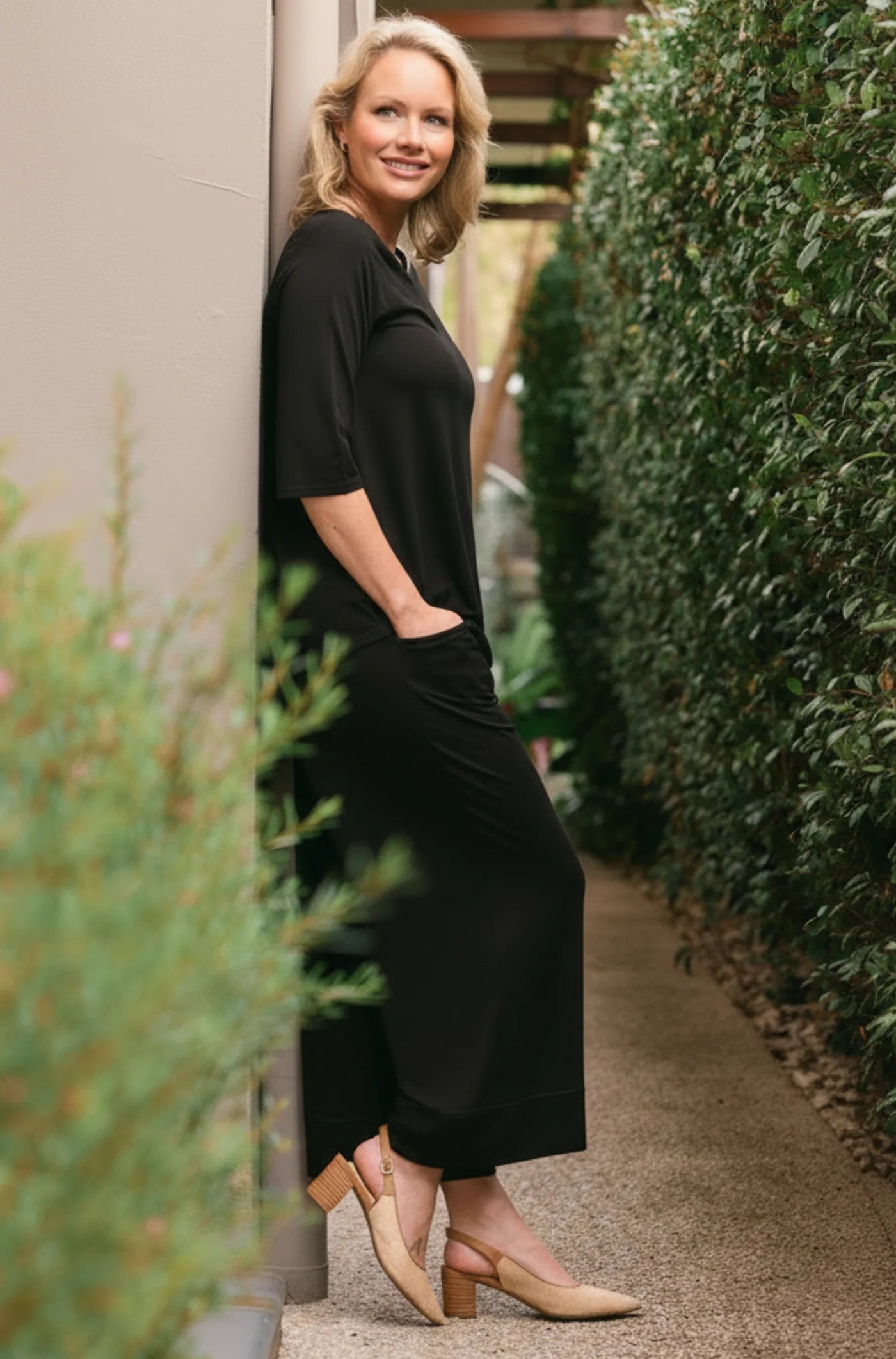 Tilly 3/4 Sleeve | Black