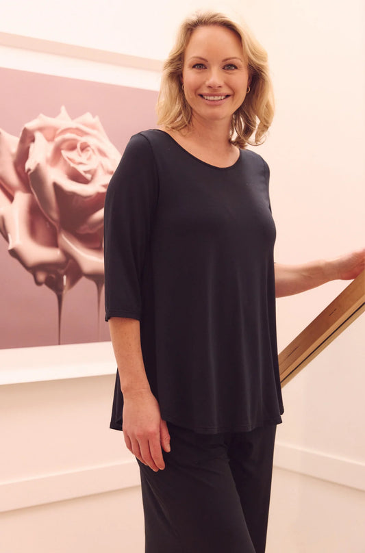 Tilly 3/4 Sleeve | Black