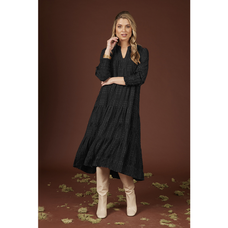 O'Hara Midi Dress | Black-Loobie's Story-Shop 12 Bendigo