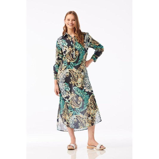 Gilli Dress | Tulum Navy-Oneseason-Shop 12 Bendigo