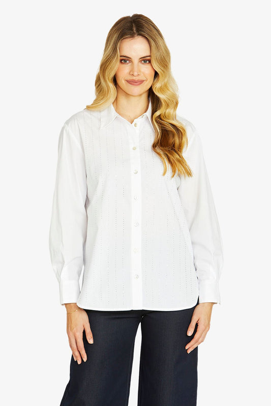 Tina Diamonte Shirt | White