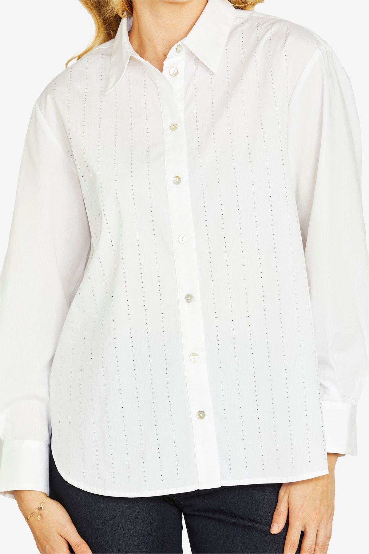 Tina Diamonte Shirt | White