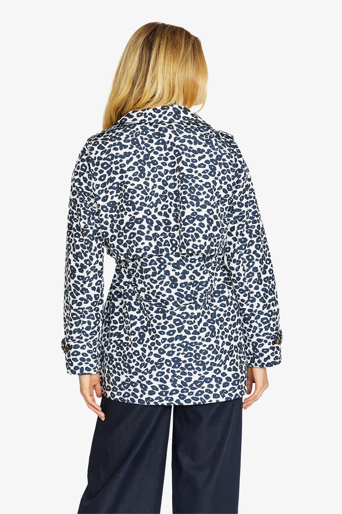 Kendra Cropped Trench | Animal