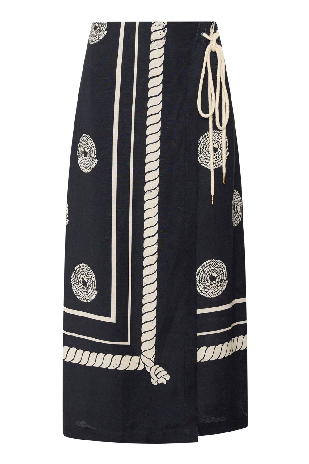 Tangle Wrap Skirt | Black/Pebble