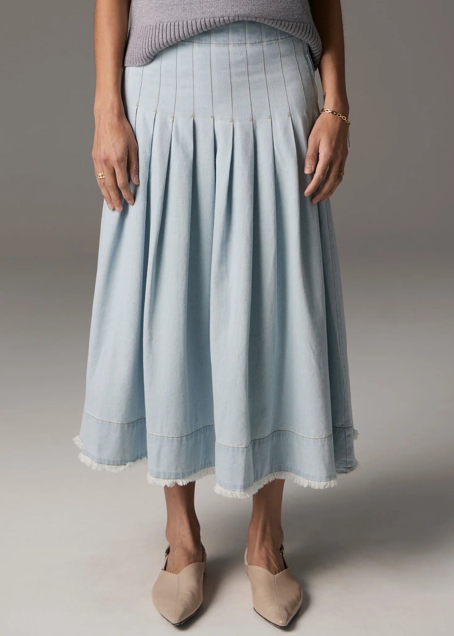 Reece Denim Skirt | Light Wash