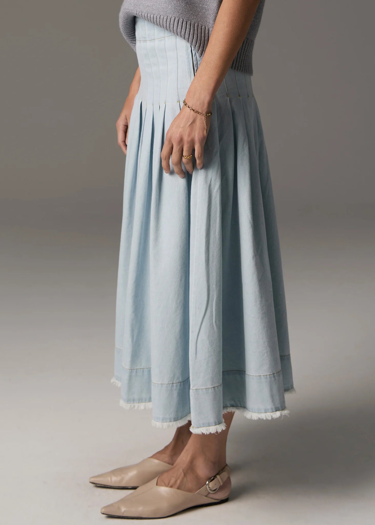 Reece Denim Skirt | Light Wash