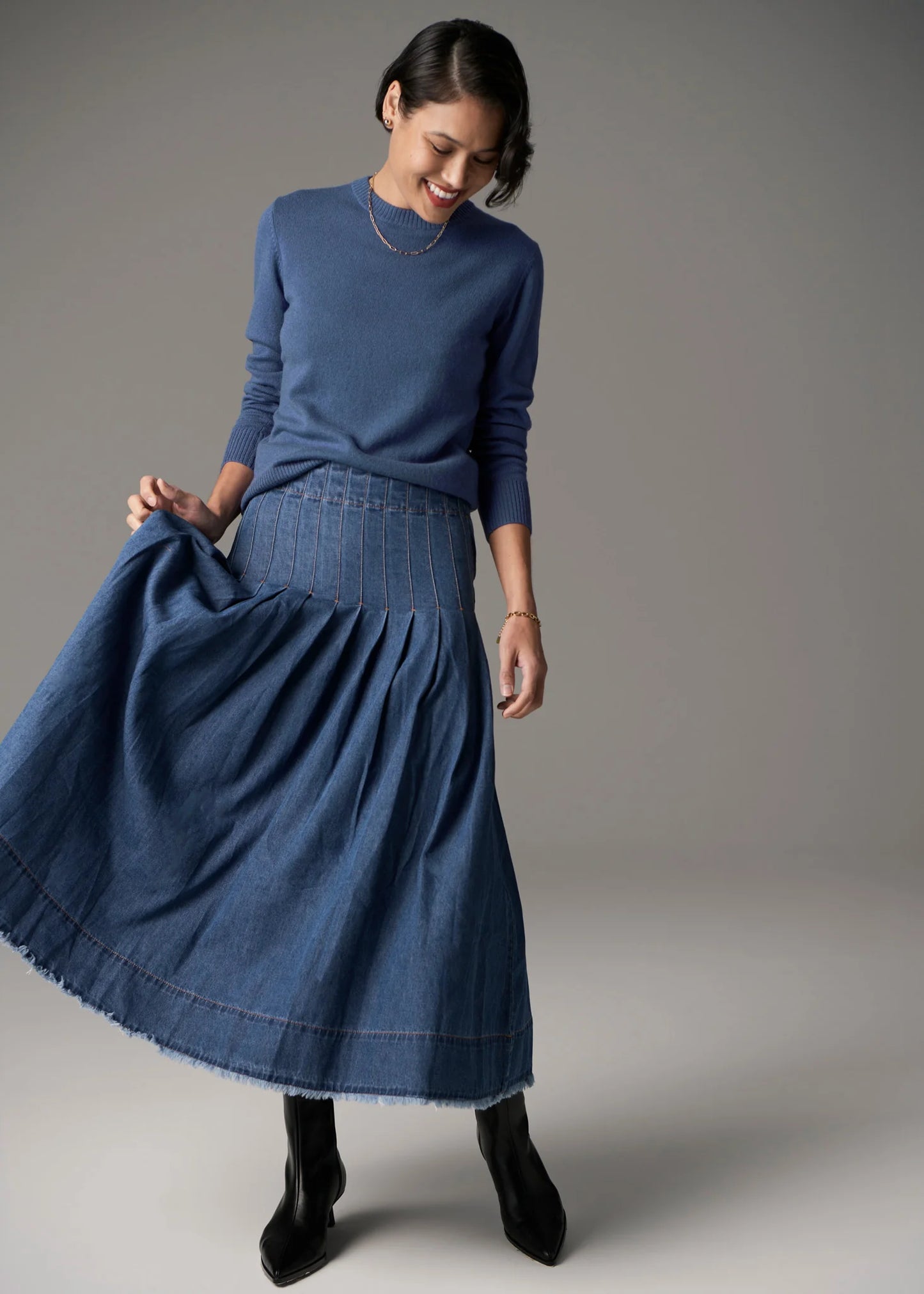 Reece Denim Skirt | Blue Wash