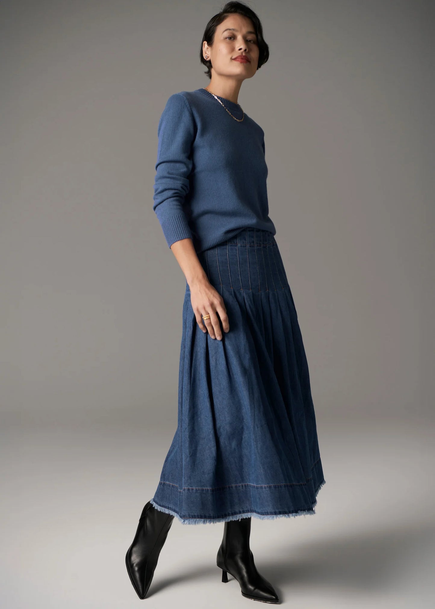 Reece Denim Skirt | Blue Wash
