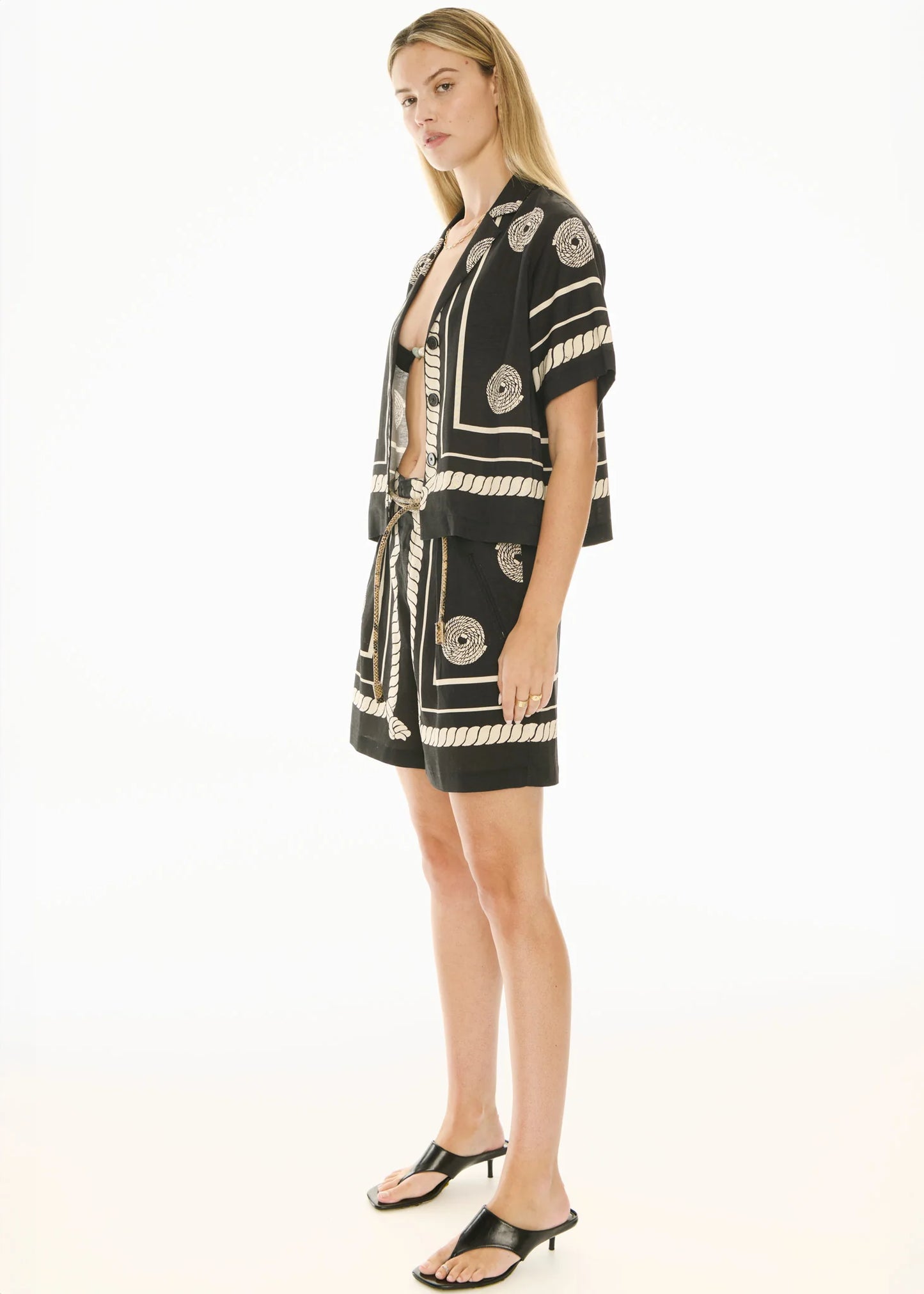 Tangle Shirt | Black/Pebble