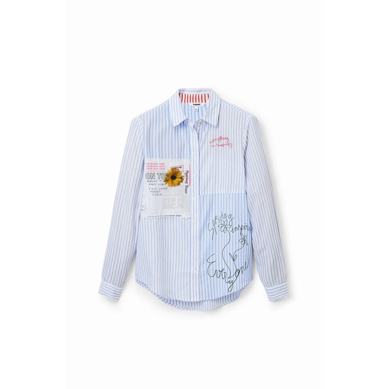Patchwork Striped L/S shirt | Angels Falls-Desigual-Shop 12 Bendigo