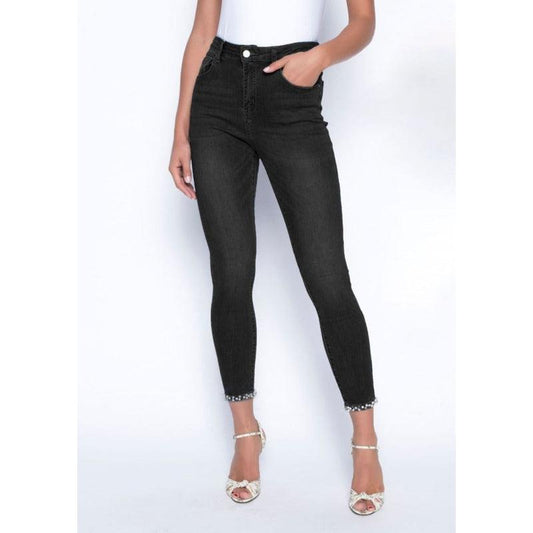 Pearl Jeans Pant | Black-Frank Lyman-Shop 12 Bendigo