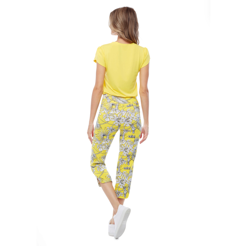 Petal-Slit Cropped Pant | Canary-Up! Pants-Shop 12 Bendigo