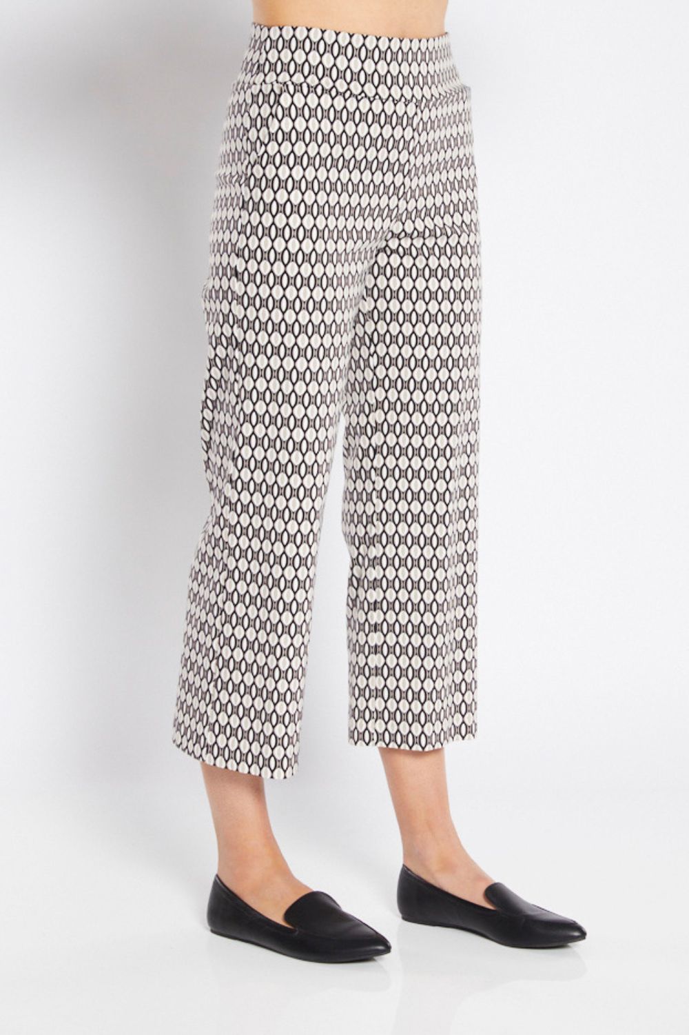 Ticket Print 7/8 Pant | Jewel