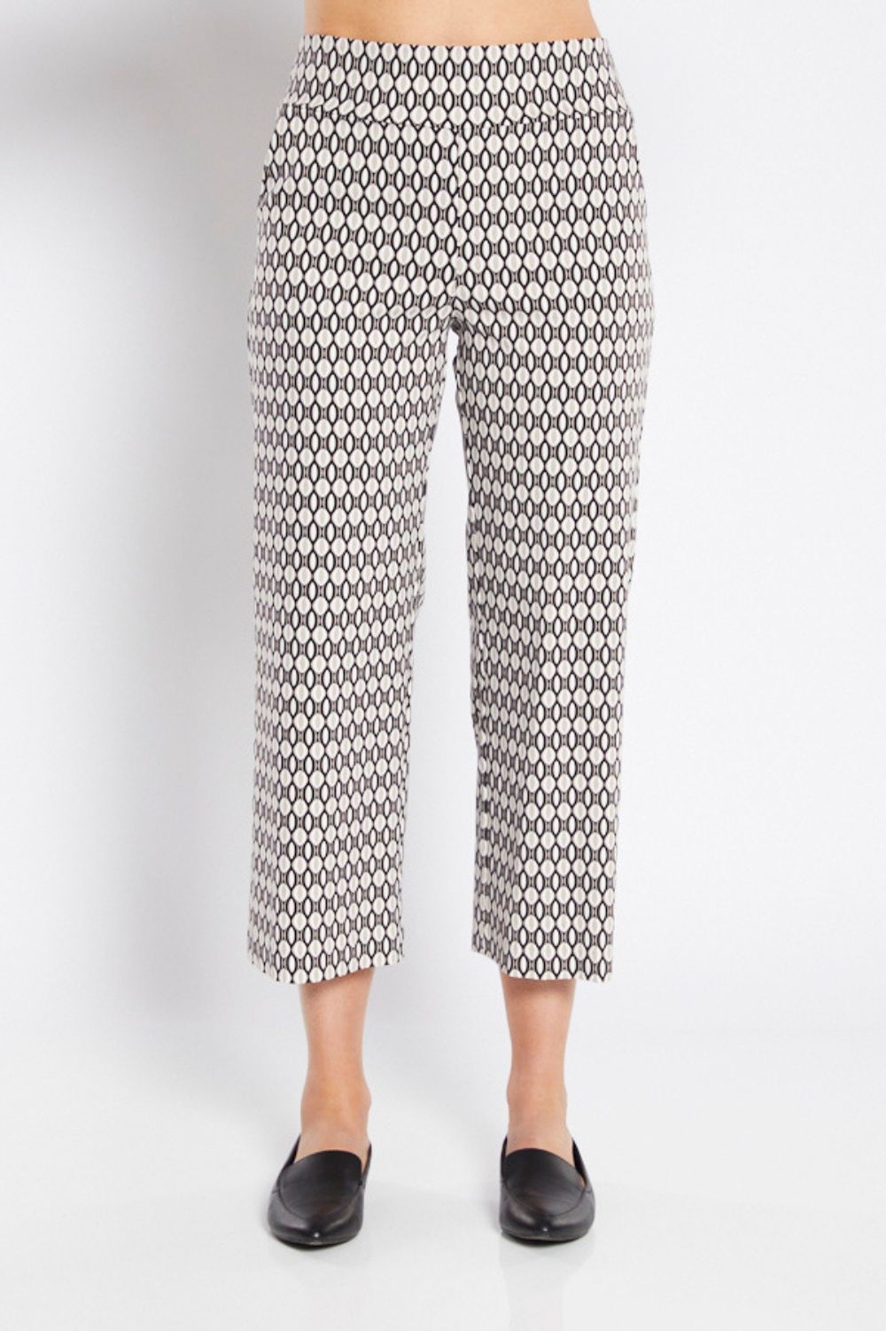 Ticket Print 7/8 Pant | Jewel