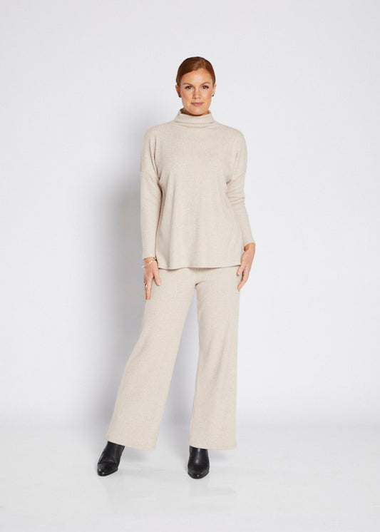 Ren Brushed Rib Jumper | Oatmeal